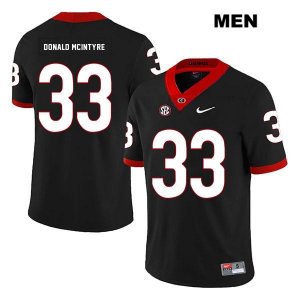Men's Georgia Bulldogs NCAA #33 Ian Donald-McIntyre Nike Stitched Black Legend Authentic College Football Jersey OHT8154TM